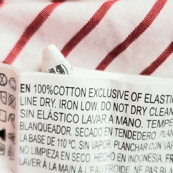 Forever 21 Medium White/Red Strip Off Shoulder Top - Picture 6 of 7